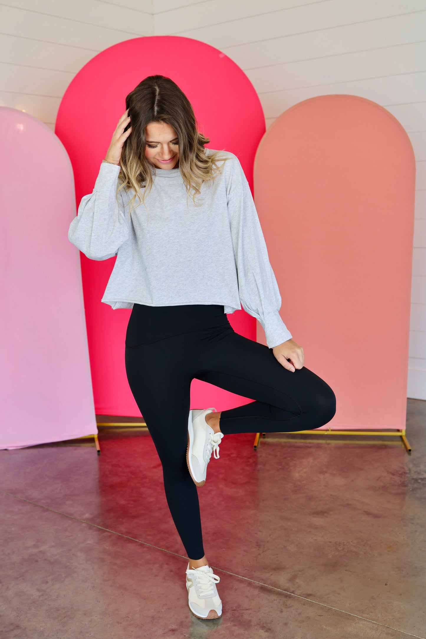 Inspire Layer ISS Heather Grey Top