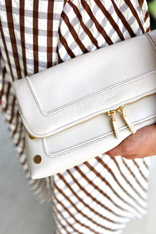 Beverly Med Catamaran Cream/Brushed Gold Handbag