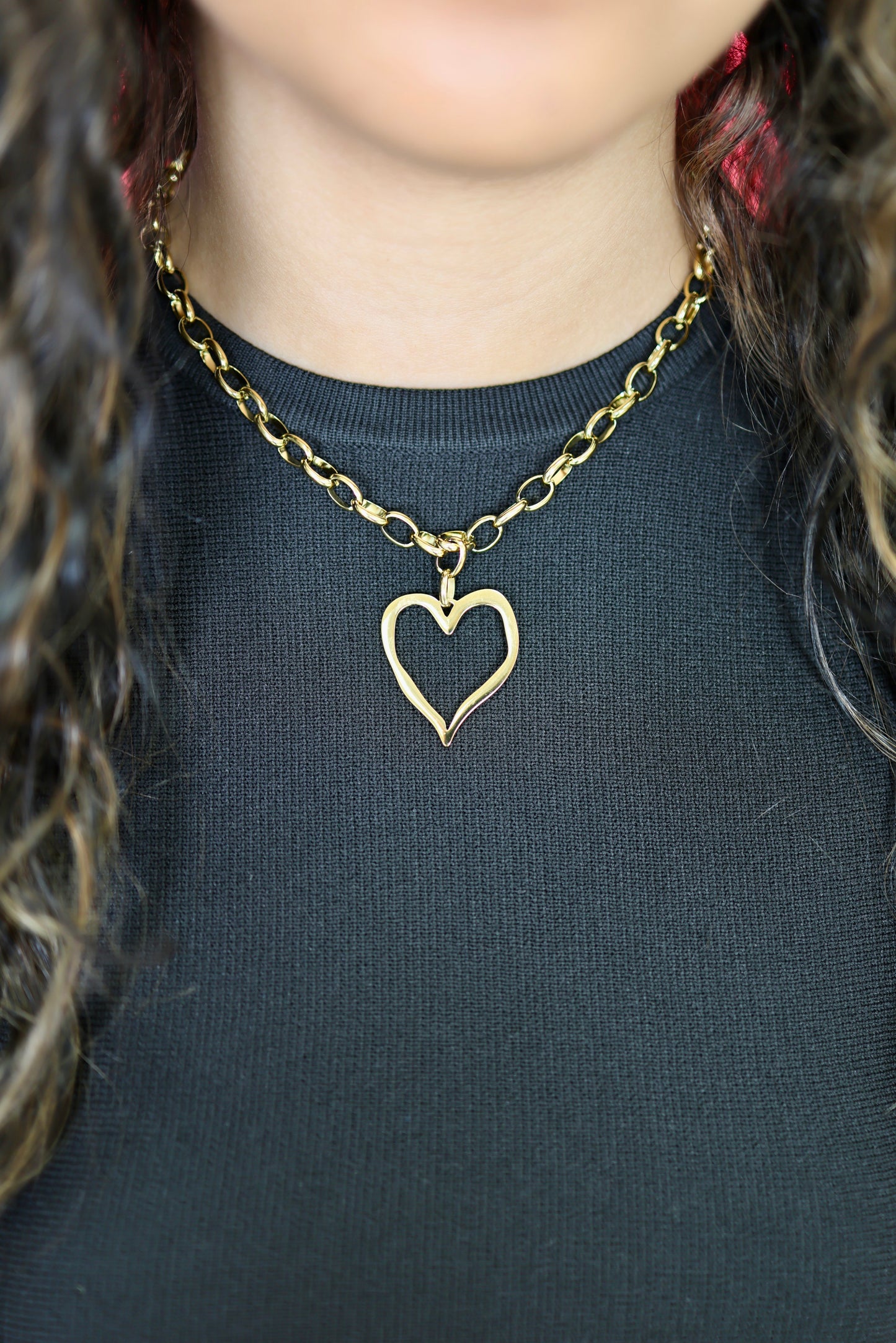 Open Heart Necklace