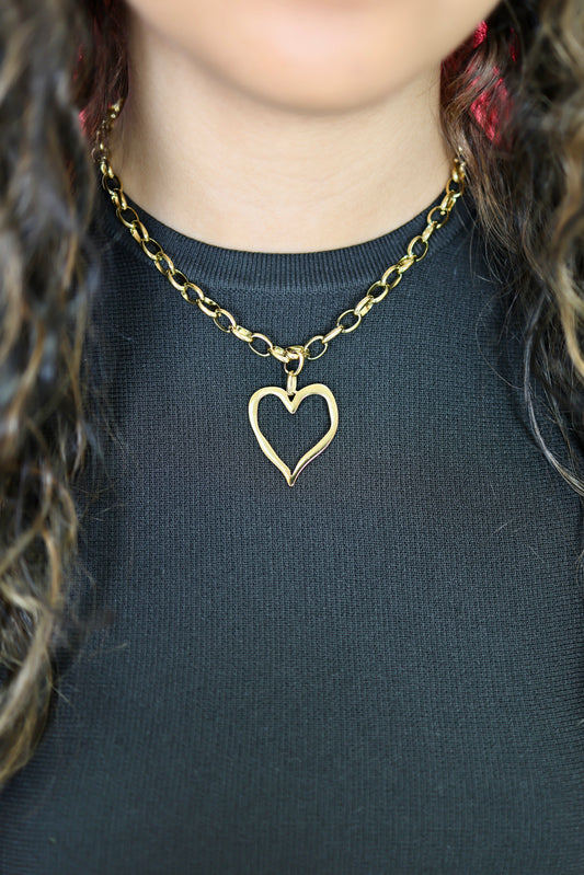 Open Heart Necklace
