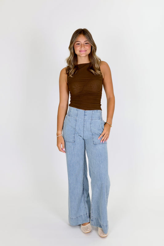 Breezy Denim Pull-On Dusk Jeans