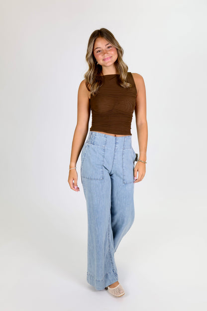 Linear Illusion Top