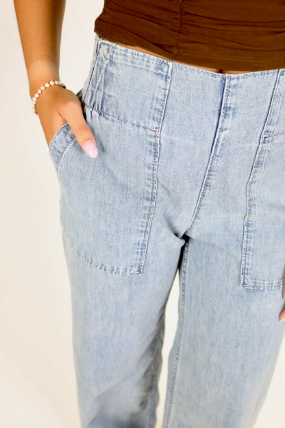 Breezy Denim Pull-On Dusk Jeans