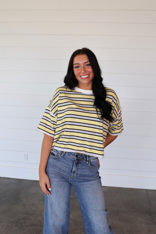 Clean Rugby Yellow Combo Tee