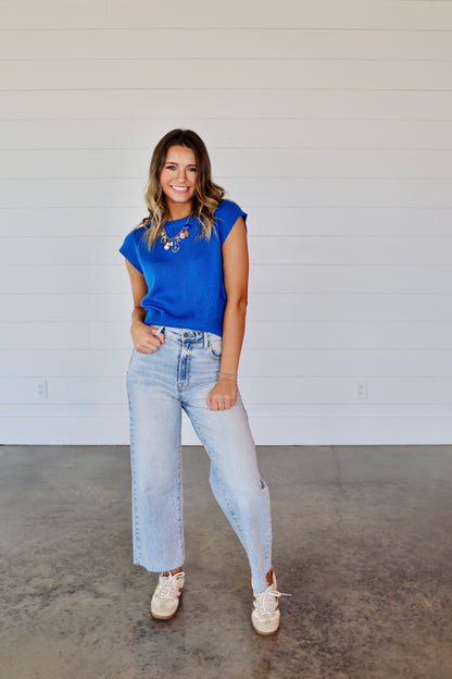 Looking For Comfort Blue Top