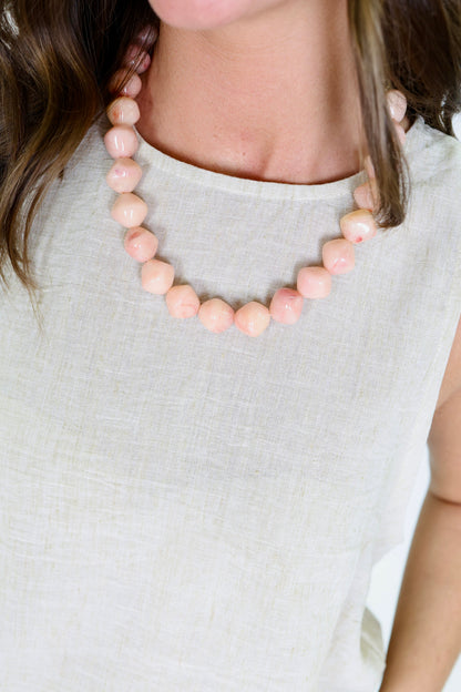 Rainbow Drip Peach Necklace