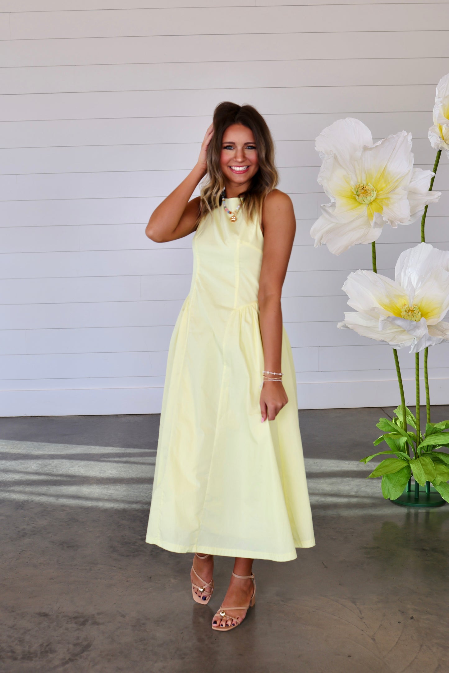 Lemon Drop Midi Dress