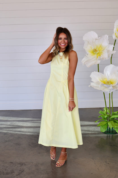 Lemon Drop Midi Dress