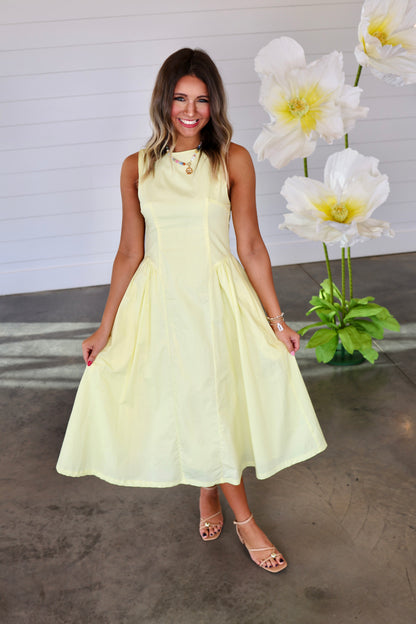 Lemon Drop Midi Dress