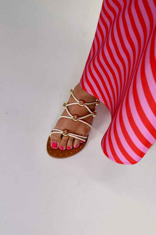 Teagen Bone Flat Sandal