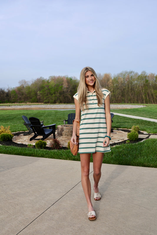 Easy On Me Green Dress