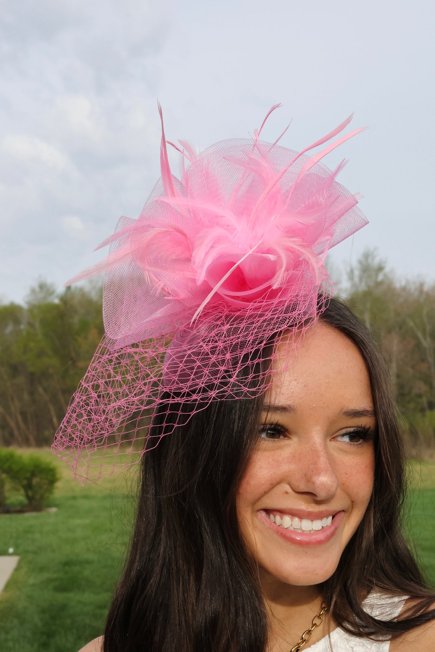 Racing Rose Fascinator