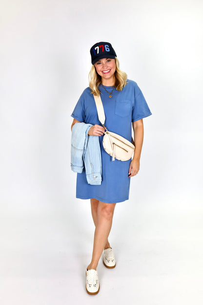 Kick Back Vintage Indigo Dress