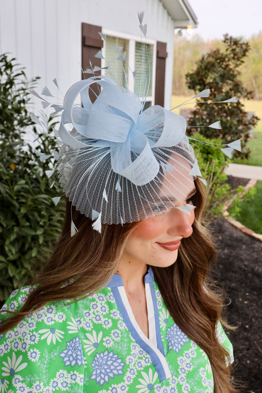 Southern Belle Aqua Fascinator