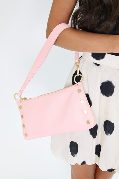 Kyle Small Flamingo Pink/Brushed Gold Handbag