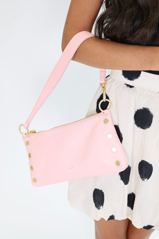 Kyle Small Flamingo Pink/Brushed Gold Handbag
