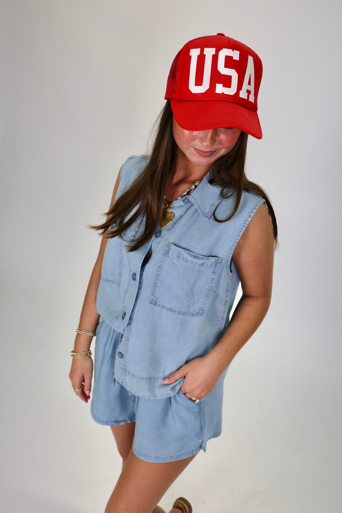 Ready to Go Light Blue Top