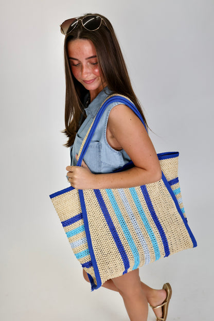 Seaside Escape Blue Tote Bag