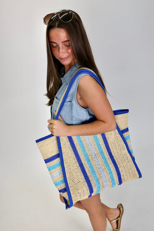 Seaside Escape Blue Tote Bag