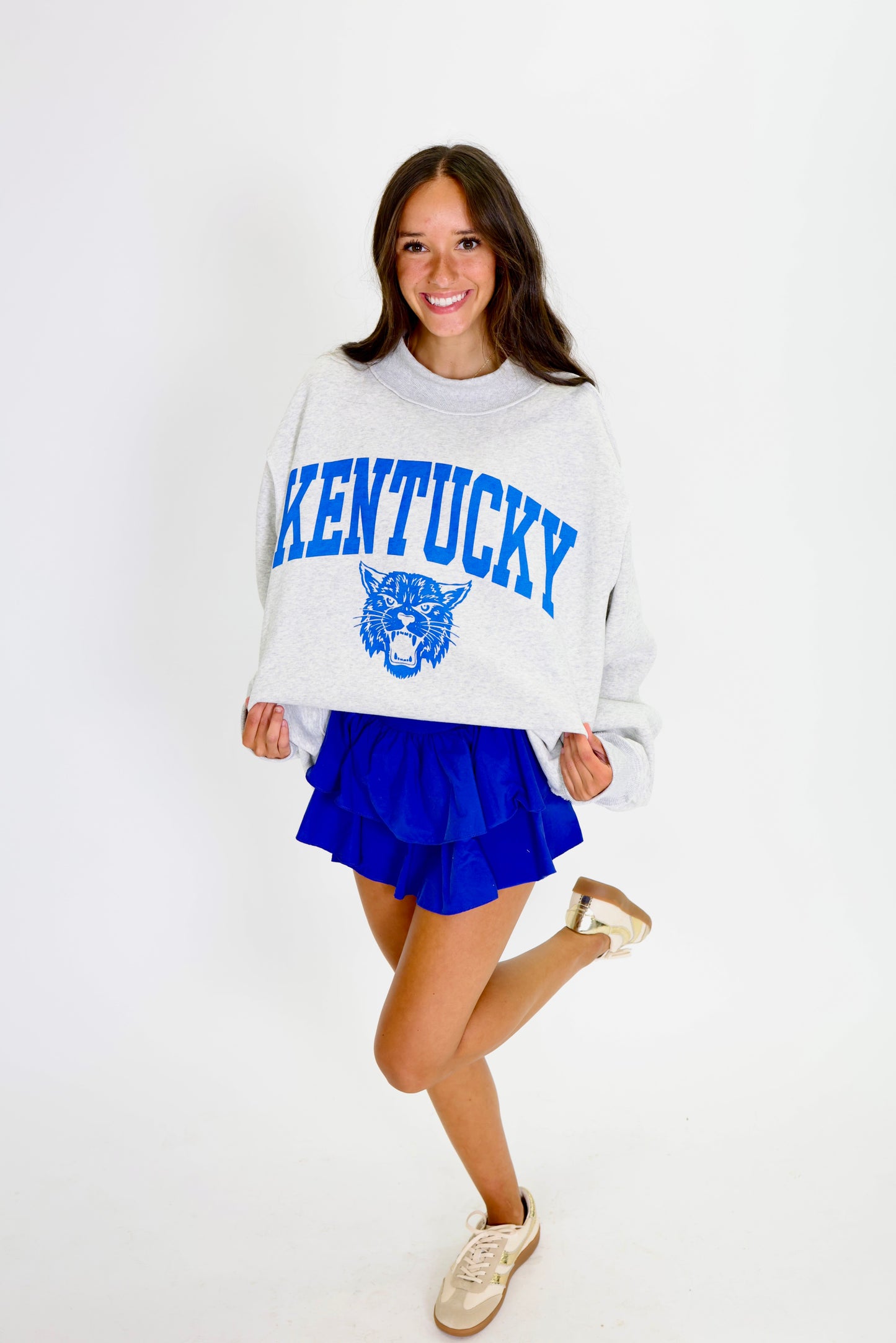 Kentucky Mascot Reversible Grey Sweatshirt