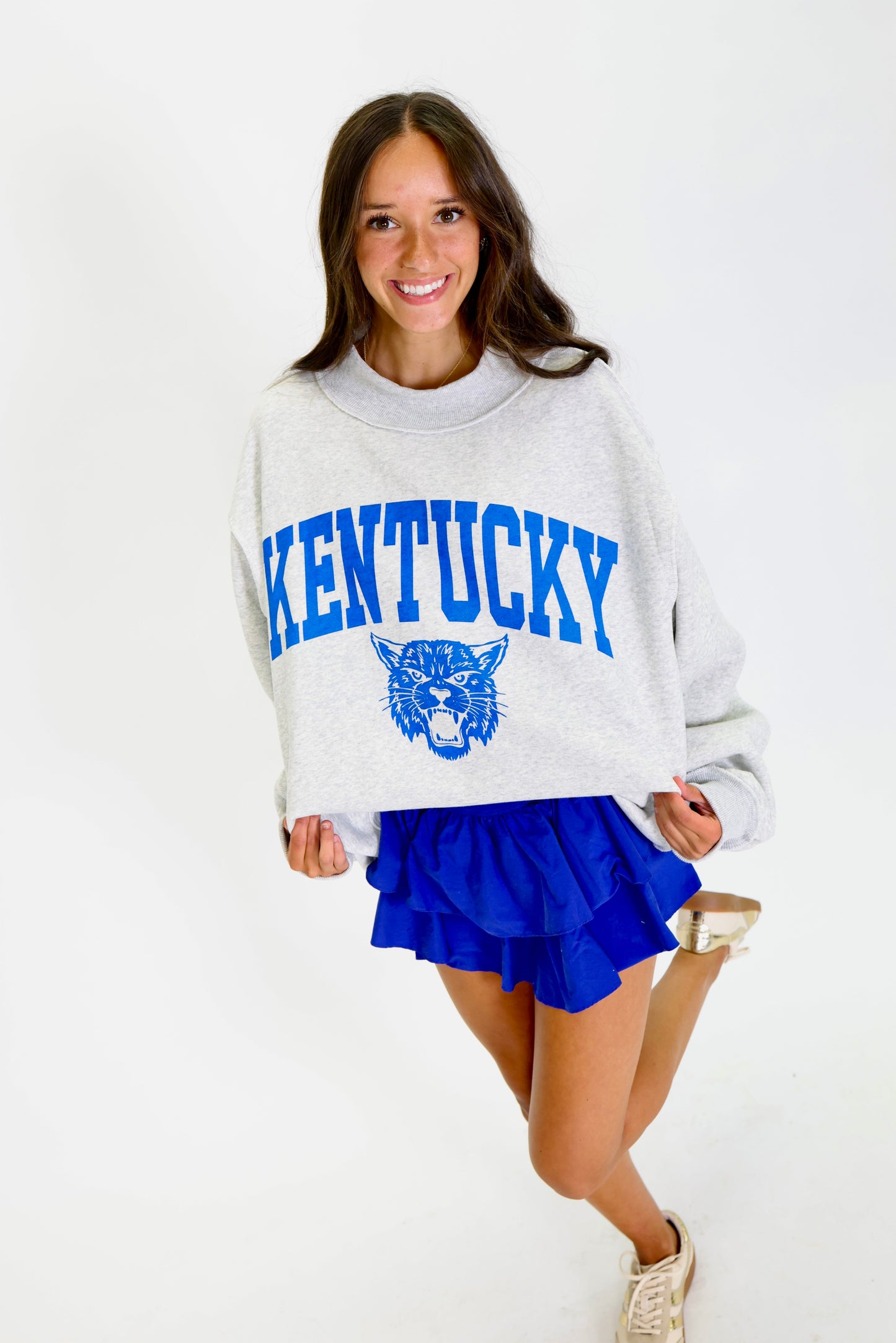 Kentucky Mascot Reversible Grey Sweatshirt