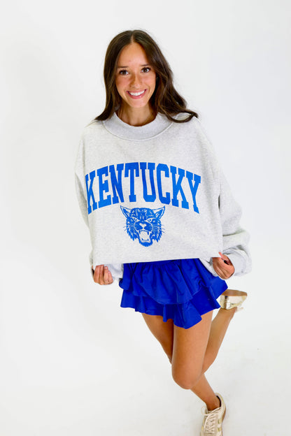 Kentucky Mascot Reversible Grey Sweatshirt