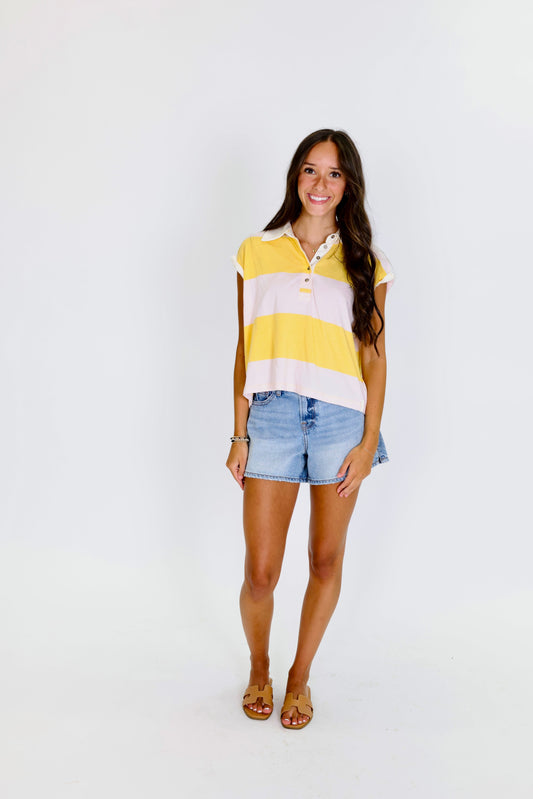 Harper Yellow Pale Top
