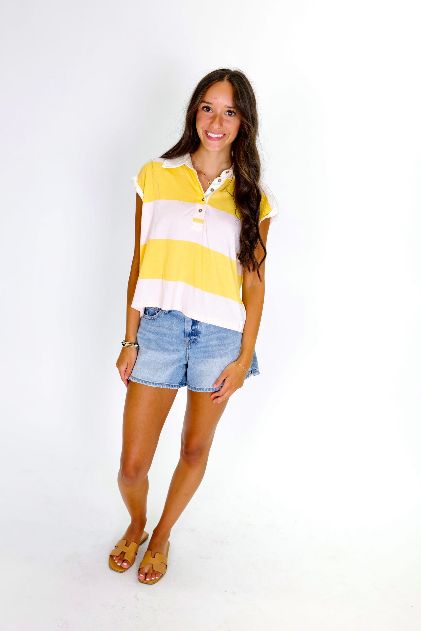 Harper Yellow Pale Top