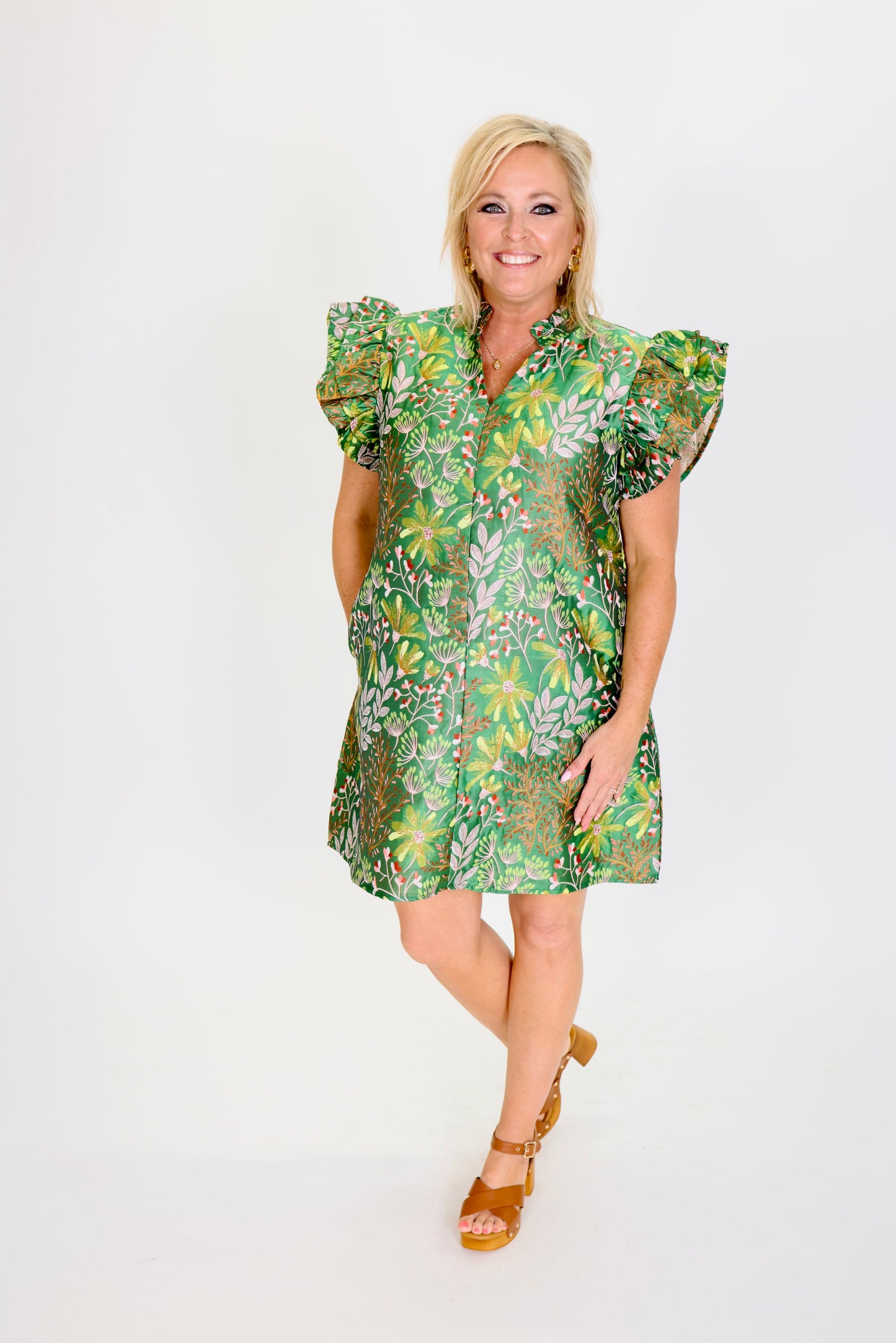 Leaving an Impression Green Dress