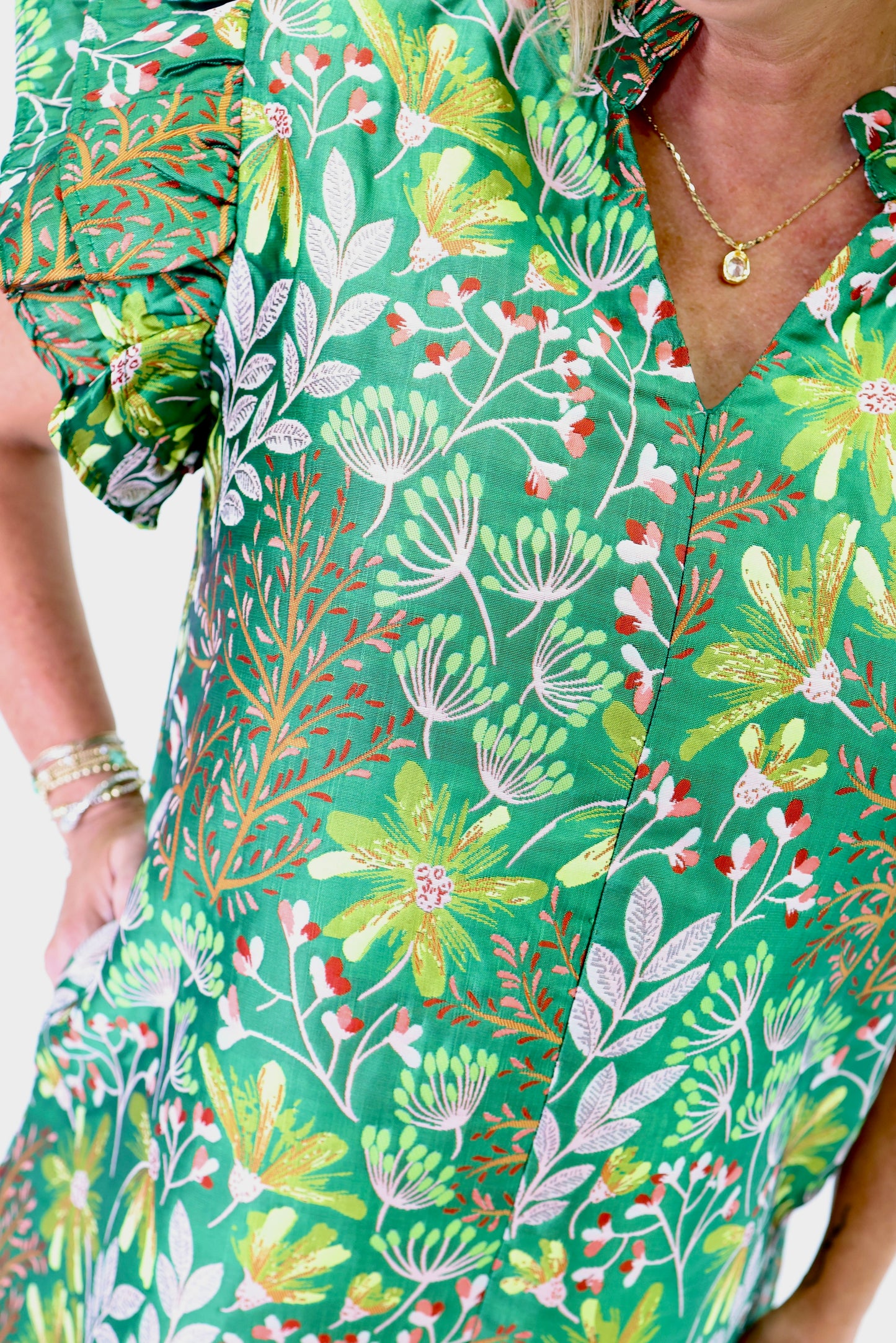 Leaving an Impression Green Dress