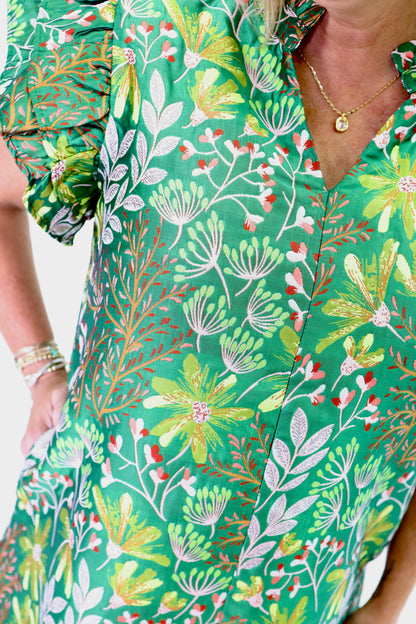 Leaving an Impression Green Dress