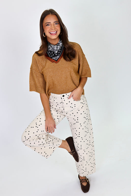 Made For You Camel Top