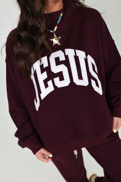 Jesus Applique Lingo Fleece