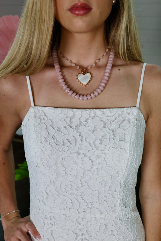 My Heart Pink Necklace