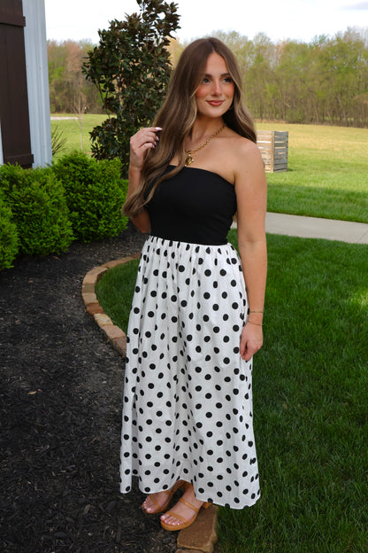 Spot the Fun Black Dress