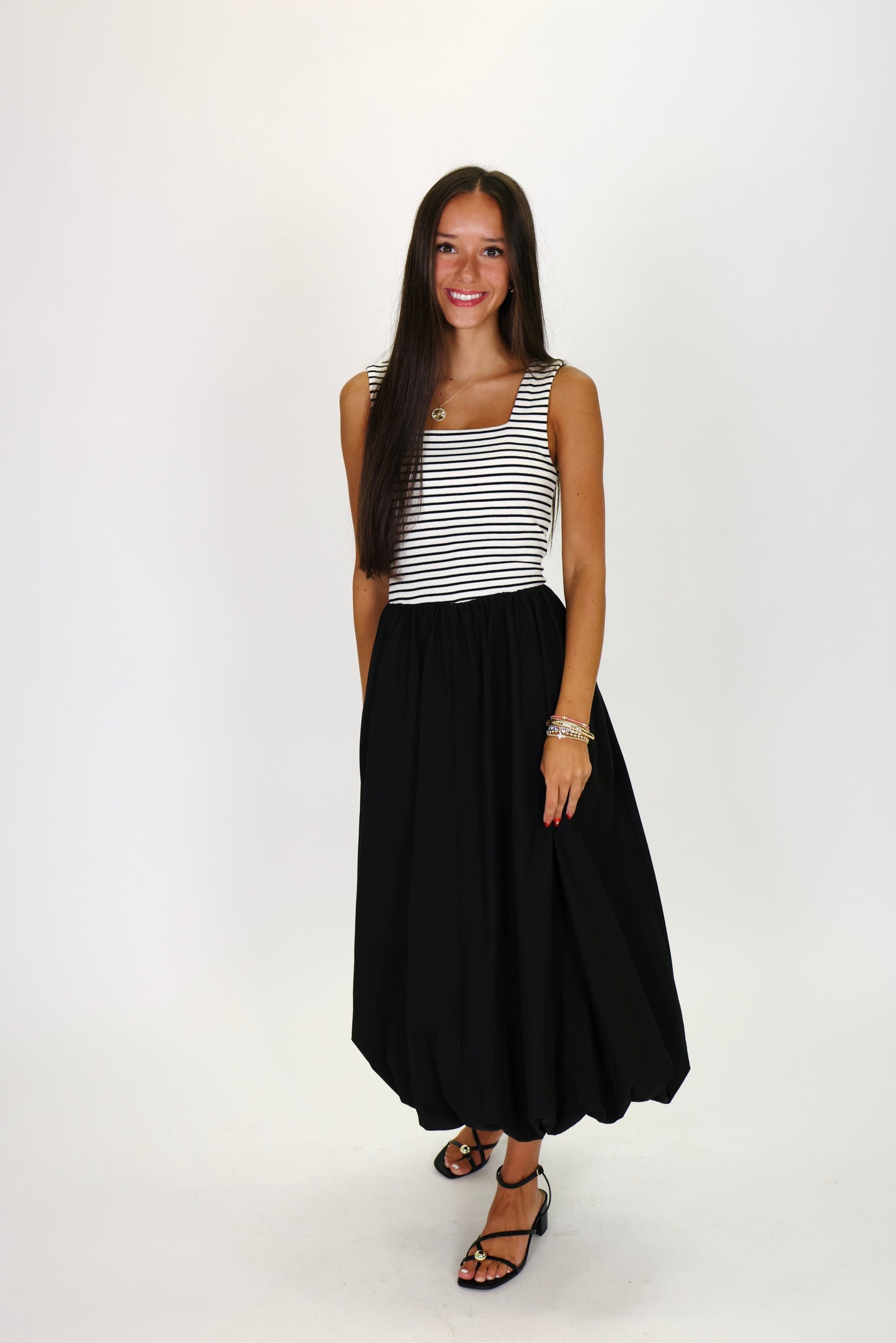 Strolling Downtown Midi Dress