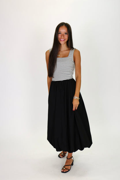 Strolling Downtown Midi Dress