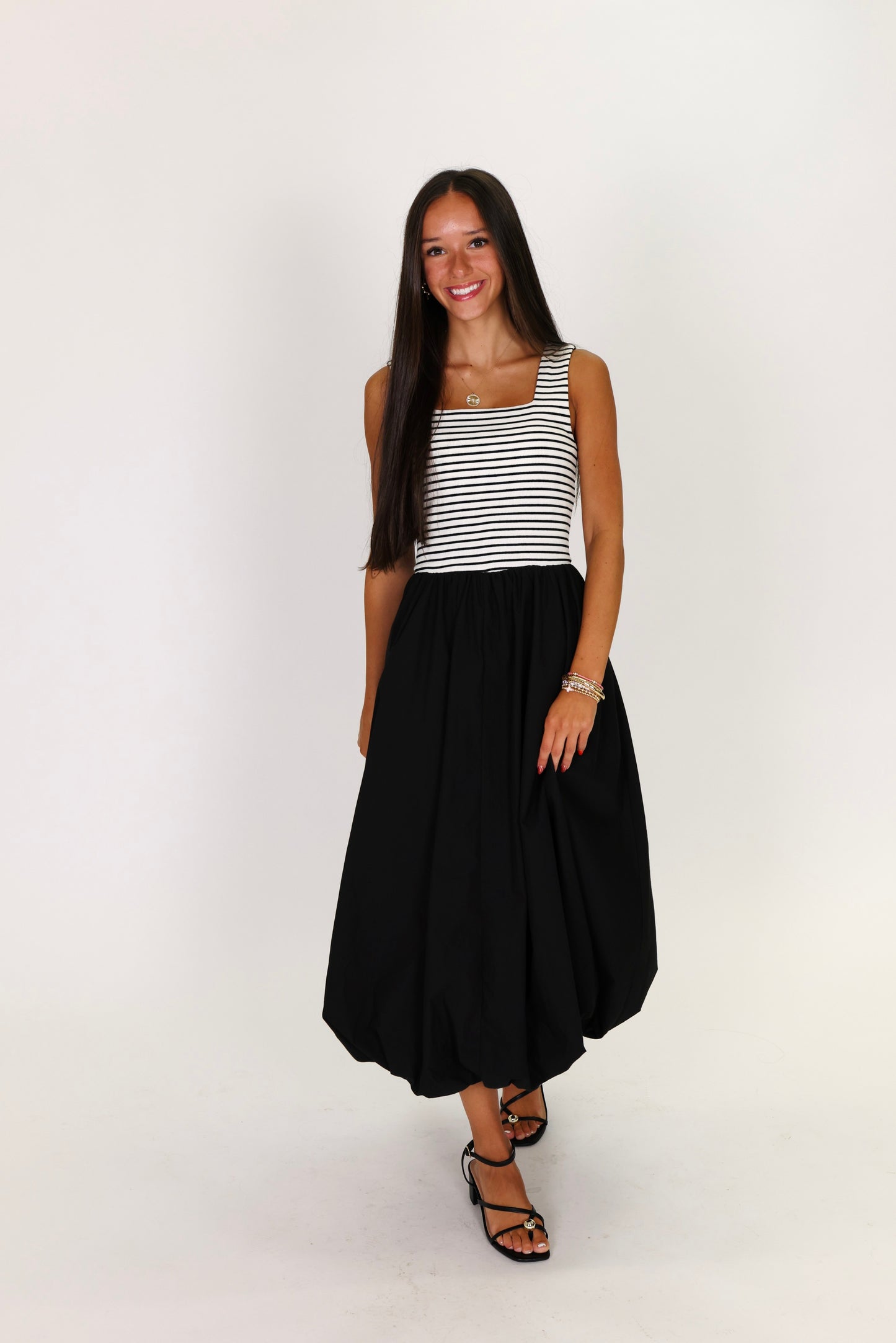 Strolling Downtown Midi Dress