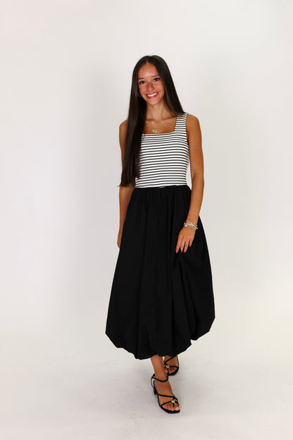 Strolling Downtown Midi Dress