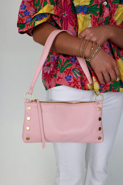 Kyle Small Flamingo Pink/Brushed Gold Handbag