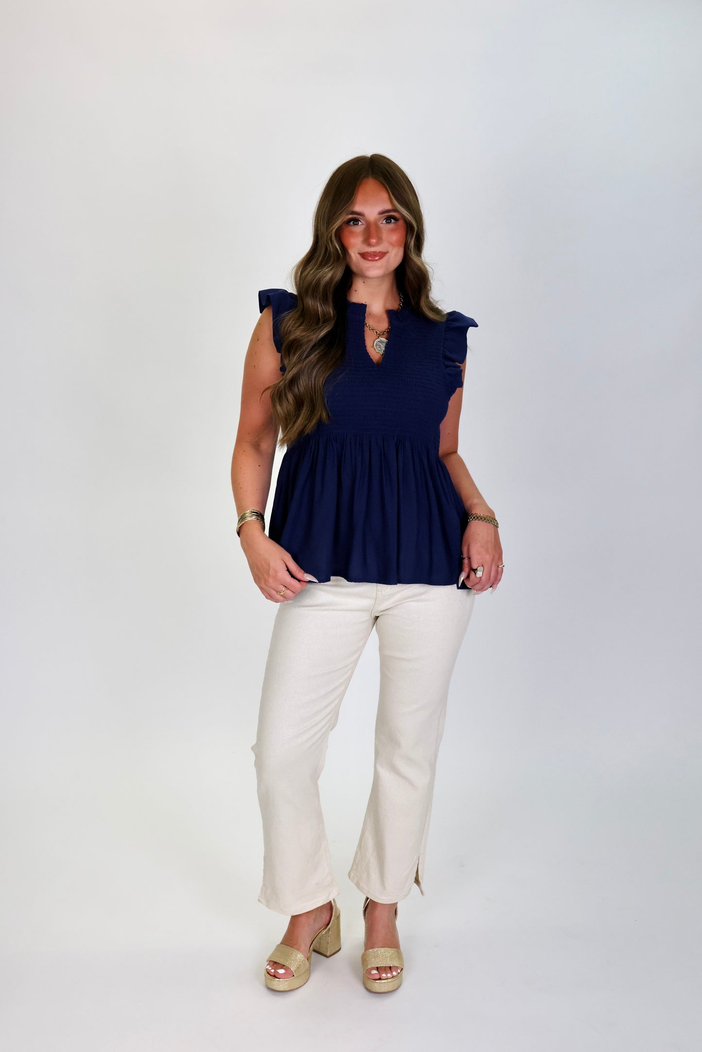 Fair Enough Navy Top