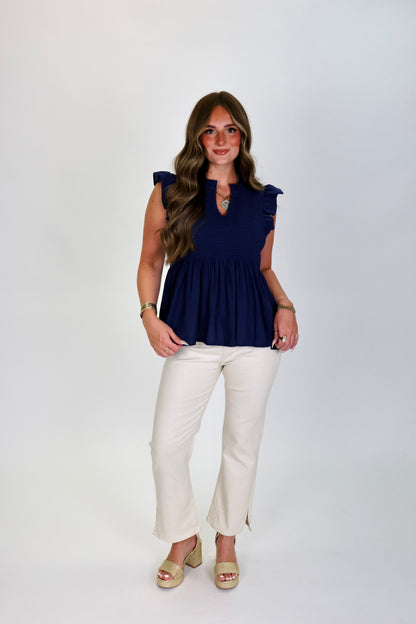 Fair Enough Navy Top