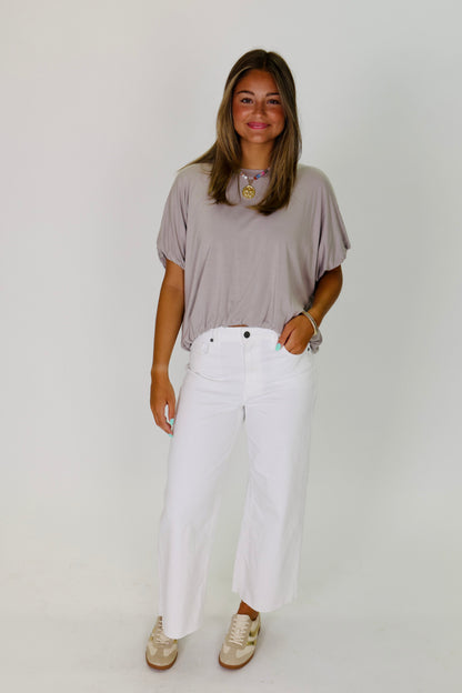 Soft Statement Grey Top