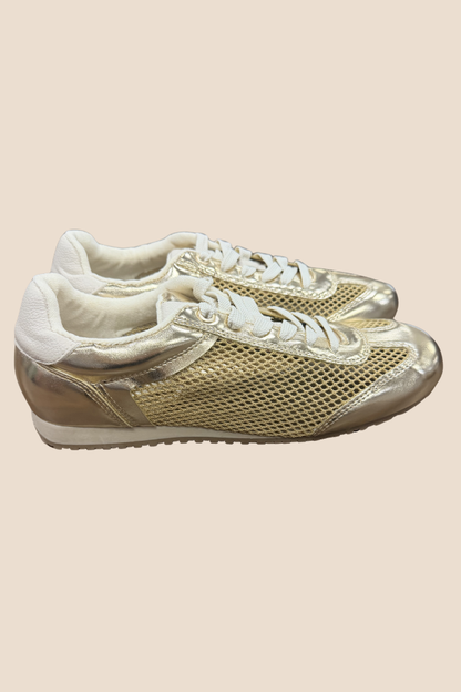The Lowman Gold Sneaker