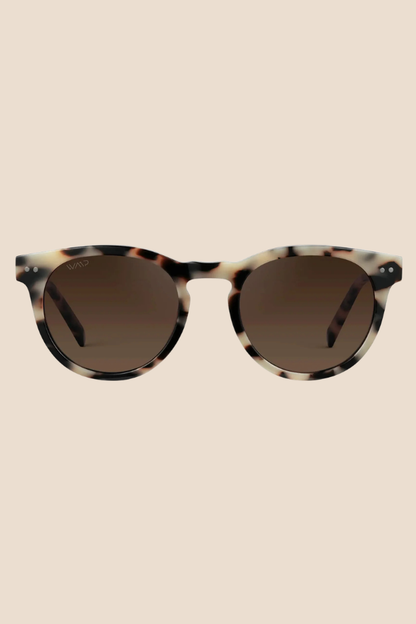 Tate Beige Tortoise / Brown Gradient Lens Polarized Sunglasses