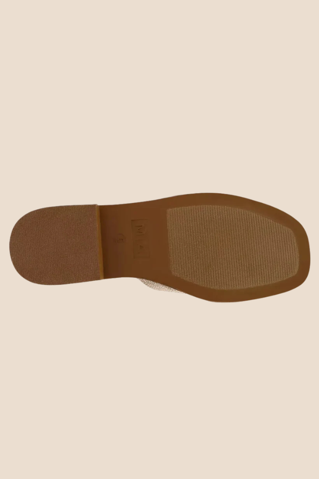Dia Gold Flat Sandal