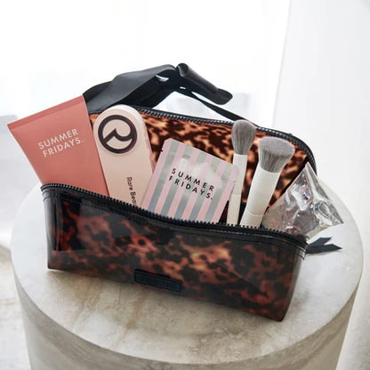 Jelly Tortoiseshell Cosmetic Bag