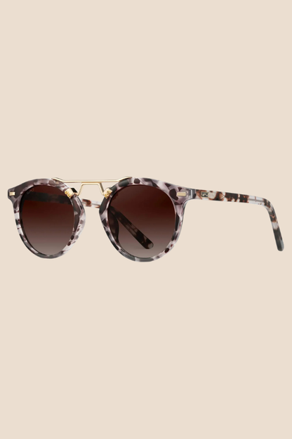 Skyler Beige Tortoise / Brown Lens Polarized Sunglasses