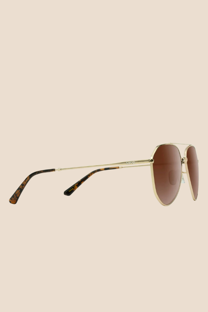 Ramsey Gold Frame/Brown Lens Polarized Sunglasses