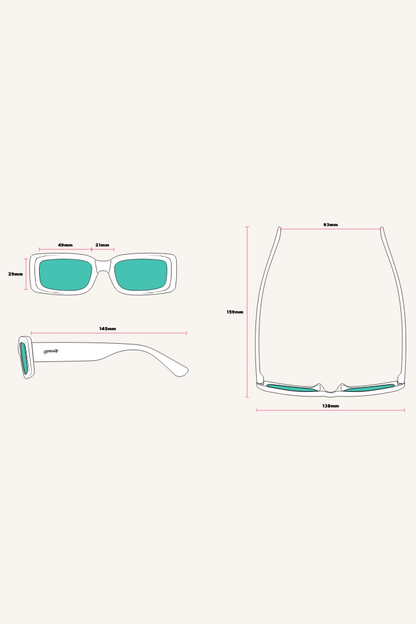 Luxe G Seedy Strawberry Lemonade Stand Polarized Sunglasses